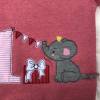 Geburtstagspullover 1 Jahr; Geburtstagsshirt Elefant Größe 74; Pullover pink 1. Geburtstag; Babykleidung; Kleinkind Bild 2