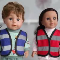 Warnweste für Puppen und Teddys 40-45 cm, Sicherheitsweste für Puppen, Freizeitweste für Puppen Bild 6