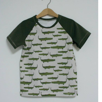 T-SHIRT kurzarm aus BIO Jersey Ali Gator von Lillestoff