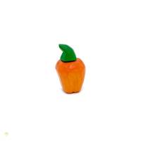 Paprika orange, 2 Stück, handgeschnitztes Kaufladengemüse Bild 1