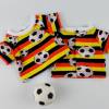 Fussball T-Shirt in Schwarz-Rot-Gold für Puppen, Champions League im Kinderzimmer, Geschenk für Fussballfans, Gr. 40-43 Bild 5