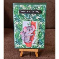 Geburtstagskarte " Koala-Bär und have i nice Day  " Bild 1