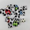 Farbenfrohe Fussball T-Shirts für Puppen, bunte Bälle für Fussballfans, Gr. 40-43 cm Bild 6