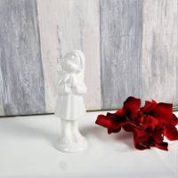 Floristikbedarf, weißer Keramikengel, Engel, Tischdeko Bild 1