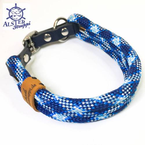 Hundehalsband verstellbar verschiedene Blautöne