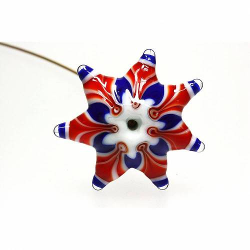 Glasperle "Stern", lampwork