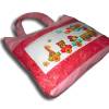 Tasche für Kinder Stofftasche Stoffbeutel Aufbewahrung Babysachen Spielsachen Eisenbahn mit Bär, Hund, Giraffe Bild 3