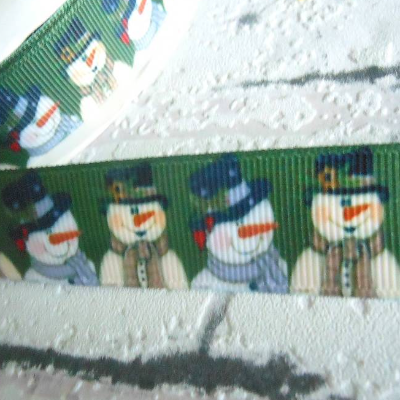 Sweet Schneemann   22 mm  Borte Ripsband  Winter