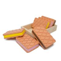 Sandwich Eis, Kaufladenzubehör aus Holz Bild 3