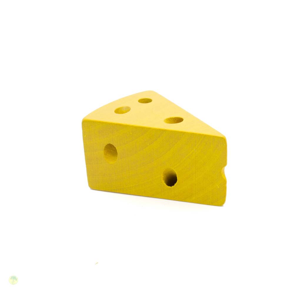 2 Stück Schweizer Käse aus Holz, Kaufladenzubehör Bild 1