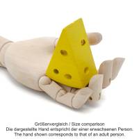 2 Stück Schweizer Käse aus Holz, Kaufladenzubehör Bild 3