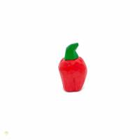 Rote Paprika, 2 Stück, handgeschnitztes Kaufladengemüse Bild 1