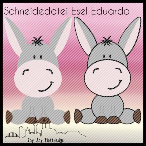 Folienplottdatei "Esel Eduardo"