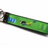 Schlüsselanhänger Schlüsselband "Agility Hundesport" in grün aus Baumwollstoff und Ripsband Bild 2