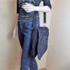 Jeanstasche, Umhängetasche, Schultertasche, Jeans Upcycling, Recycling,Tasche mit Klappe Bild 3