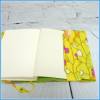 Buchhülle "Blumenranke" gelb und klein, Buchumschlag Bild 3