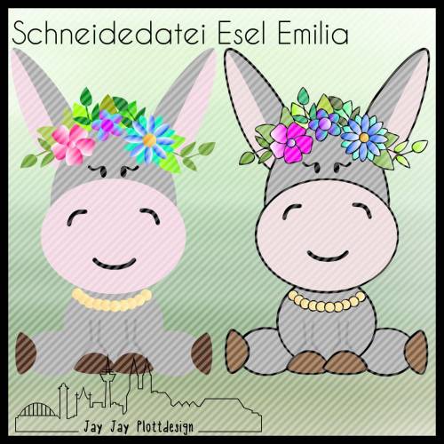 Folienplottdatei "Esel Emilia"