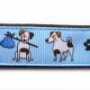 Schlüsselanhänger Schlüsselband Anhänger "Jack Russell on Tour" aus Baumwollstoff und Ripsband - Geschenk für Hundefreunde Bild 3
