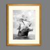 Santa Maria Segelschiff, historische schwarz weiß Fotografie, Kunstdruck ab 30x40 cm,  Vintage Art Nautik maritim Bild 3