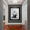 Santa Maria Segelschiff, historische schwarz weiß Fotografie, Kunstdruck ab 30x40 cm,  Vintage Art Nautik maritim Bild 4