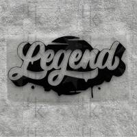 Bügelbild - Legend / Legende (Graffiti) - Spruch für Shirt, Turnbeutel, etc. - viele mögliche Farben Bild 1