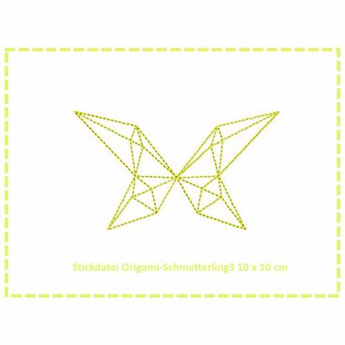 Stickdatei Origami Schmetterling3 10x10