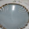 Keramikschale Teller vintage Goldrand blau 50er Konfekt Schale Durchmesser 23 cm Bild 2