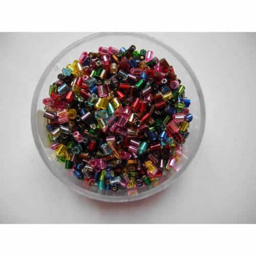 Stift Mix Perlen 2mm 10 Gramm Kunterbunt