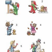 Flauschiges besticktes Kissen zur Geburt Kinder Baby mit Namen und niedlichen Kindermotiven Schmusekissen bügelfrei Bild 4