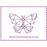 Stickdatei Origami Schmetterling1 10x10 Bild 1
