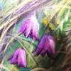 GLITZERNDE WIESENBLUMEN -  wunderschönes Blumenbild mit irisierendem Glitter 50cmx60cm Bild 4