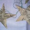 10 kleine Origami-Sterne - Shabby Weihnachtsdeko Bild 3