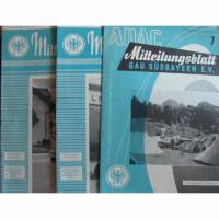 ADAC Mitteilungsblatt Gau Südbayern- 3 Hefte Okt.1956-Nov.1956-Jul.1957 Bild 1