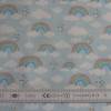 11,30 EUR/m Stoff Baumwolle Wolken / Wölkchen und Regenbogen auf hellblau Bild 3