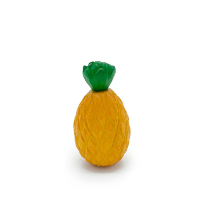 Ananas, 2 Stück, handgeschnitztes Kaufladenzubehör aus Holz
