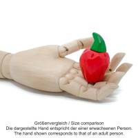 Grüne Paprika, 2 Stück, handgeschnitzes Kaufladengemüse Bild 2