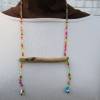 Einzigartige Halskette oder Collier aus Treibholz und bunten Glasperlen, Geschenkidee für Naturliebhaberinnen Bild 6