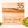 Personalisiertes Türschild Familie aus Holz Eiche massiv mit Wunschgravur Bild 9