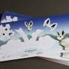 Postkarte "Schneehase" zum Selberbauen. Bastelbogen DIY 210x105mm Bild 5