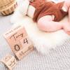 Baby Coming Personalisierte Meilensteine Würfel aus Holz zur Geburt Taufe oder Baby Fotografie Bild 8