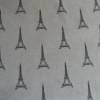 12,10 EUR/m Stoff Canvas Dekostoff Paris, Eifelturm auf natur / hellbeige / Leienoptik Bild 4