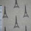 12,10 EUR/m Stoff Canvas Dekostoff Paris, Eifelturm auf natur / hellbeige / Leienoptik Bild 7