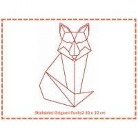 Stickdatei Origami Fuchs2 10x10 Bild 1