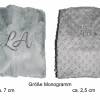 Loopschal Damen warmer flauschiger Schlauchschal Shannon Fabrics silbergrau mit Pusteblumen Rundschal kuschelweiche hochwertige Qualität Bild 3