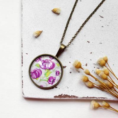 Frühlingsboten • Halskette bronze | Halsschmuck | Geschenke für Frauen | Freundin | Schwester | Mama