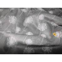 Meterware traumhaft weicher Minky-Plüsch Fleece hochwertig Shannon Fabrics Cuddle silbergrau Pusteblume Kissen Bild 1