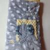 Meterware traumhaft weicher Minky-Plüsch Fleece hochwertig Shannon Fabrics Cuddle silbergrau Pusteblume Kissen Bild 3