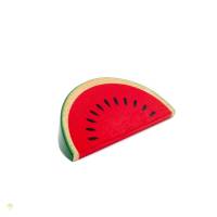 Wassermelonenscheibe aus Holz, 2 Stück, Kaufladenzubehör Bild 2