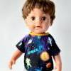 Astronaut im Weltall, Planeten und Sterne, T-Shirt für Puppen 40-43 cm Bild 4