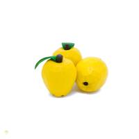 Gelber Apfel, 2 Stück, handgeschnitztes Kaufladenobst Bild 3